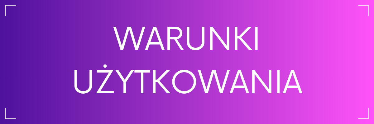 Warunki użytkowania